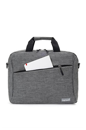 Orijinal 15.6" inç Gri Kumaş Notebook Valiz Askılı İş ve Günlük Laptop Bilgisayar Evrak Çantası