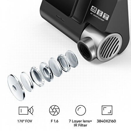 GO-4K GPS WİFİ ARAÇ KAMERASI DVR