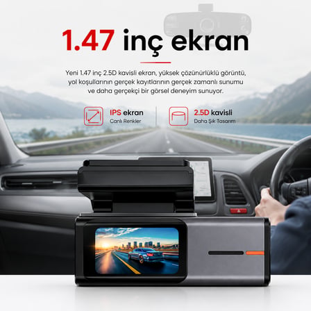 Carlover S2 4K Wifi Araç Kamerası