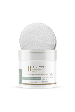 And You MAKE-UP REMOVING TONER PADS / Makyaj Temizleyici Tonik Ped (60'lı)