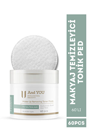And You MAKE-UP REMOVING TONER PADS / Makyaj Temizleyici Tonik Ped (60'lı)