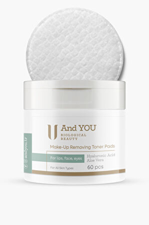 And You MAKE-UP REMOVING TONER PADS / Makyaj Temizleyici Tonik Ped (60'lı)