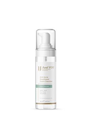 And You Anti Acne Blackhead Foam Cleanser / Sivilce Ve Siyah Nokta Önleyici Köpük Temizleyici 150 ML