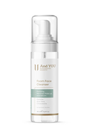 And You Foam Face Clenser / Hassas Ciltler İçin Yüz Temizleme Köpüğü 150 ml