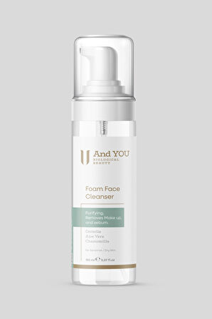 And You Foam Face Clenser / Hassas Ciltler İçin Yüz Temizleme Köpüğü 150 ml