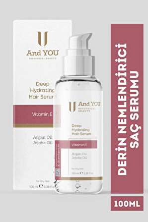 And You Deep Hydratıng Haır Serum / Argan Yağlı Derin Nemlendirici Saç Serumu 100 ml