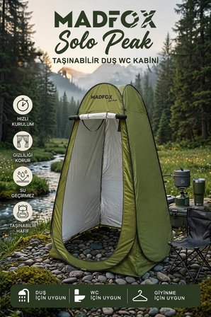 Madfox SoloPeak Pop-UP Duş, WC ve Giyinme Çadırı Yeşil