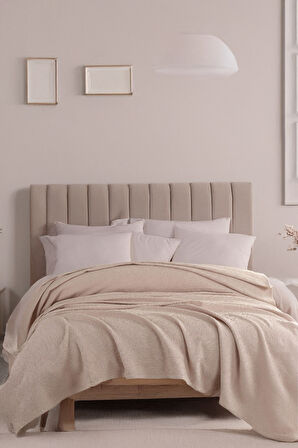 Ecocel Pike Örtü Battal 220x230cm Karde Koyu Bej