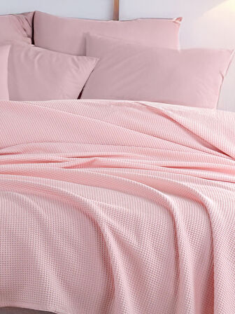 Ecocel Pike Örtü Battal 220x230cm Karde PudraPembe