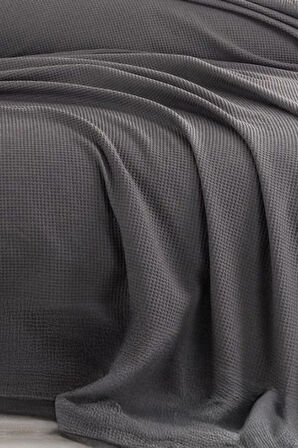 Ecocel Pike Örtü Çift Kişilik 200x230cm Karde Antrasit