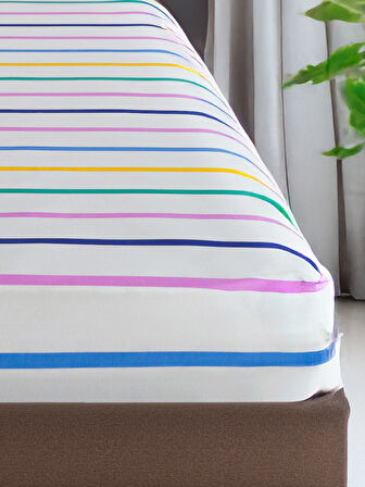 Pes Lastikli Çarşaf Seti Çift Kişilik Funny Sarı-Lila