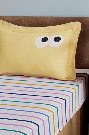 Pes Lastikli Çarşaf Seti Tek Kişilik Funny Sarı