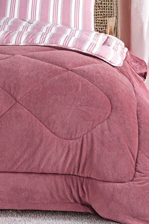 Sport Çizgili 2li Yastık Kılıfı Soft Line Bordo