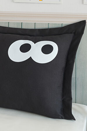 Yastık Kılıfı Oxf. Funny Siyah