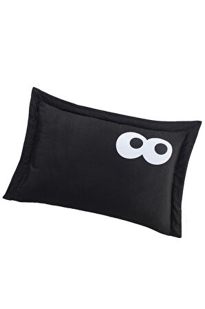 Yastık Kılıfı Oxf. Funny Siyah