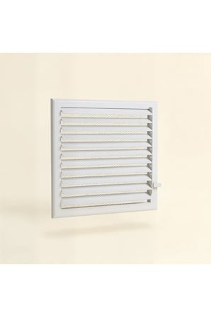 Vento Alüminyum Banyo ve WC Havalandırma Menfezi Beyaz 23x23 cm