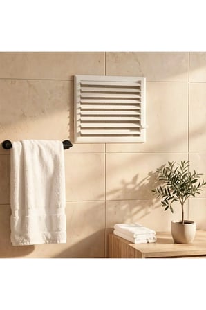 Vento Alüminyum Banyo ve WC Havalandırma Menfezi Beyaz 50x52 cm