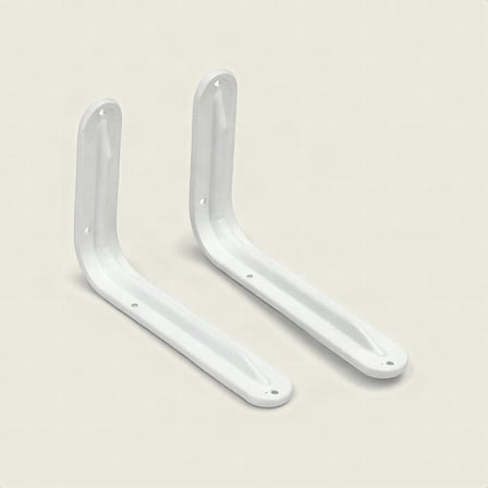 Upstyle Raf Ayağı Demir 140x110 mm Beyaz 2 Adet