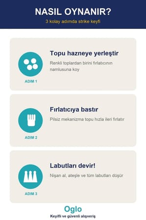 Top Fırlatan Tabanca 4 Labut 4 Top - Nişan Hedef Vurma Oyunu Kırmızı 3+ Yaş - Kırmızı