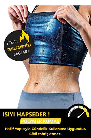 Kadın Termal Sauna Atlet Yağ Yakımınıza Zayıflamanıza Yardımcı Renk Siyah (EX-04)