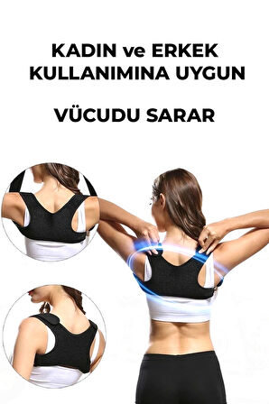 Dik Duruş Korsesi Kadın Kamburluk Sırt Omuz Korse Durmak Için Bayan Erkek Durma Aparatı Kambur Kifoz (EX-105)