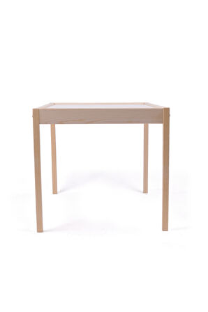 Montessori Çocuk Ahşap Etkinlik Masası