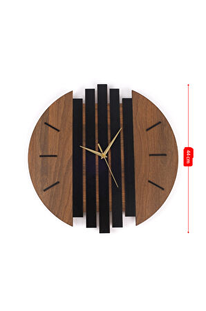 Modern Tasarım Çıta Model Ahşap Duvar Saati