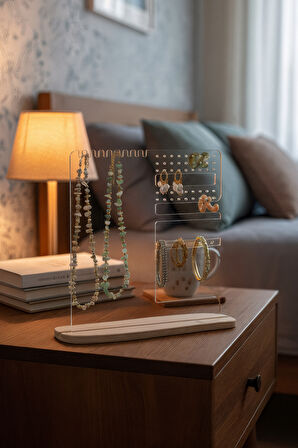 Modern Dekoratif Pleksi Çok Amaçlı Takı, Aksesuar Standı