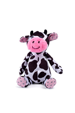 Peluş İnek Sevimli Yumuşak Uyku ve Oyun Arkadaşı Yastık Hediyelik Dekoratif Oyuncak 