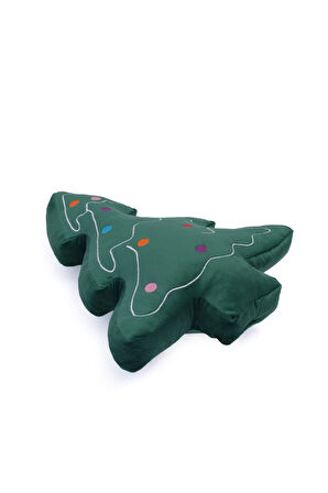 Yılbaşı Çam Ağacı Peluş Yastık Ev ve Ofis Dekoratif Hediyelik Aksesuar