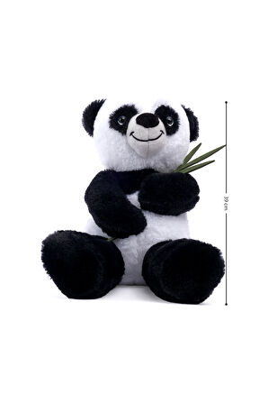 Peluş Bambulu Panda Sevimli Dekoratif Hediyelik Uyku ve Oyun Arkadaşı