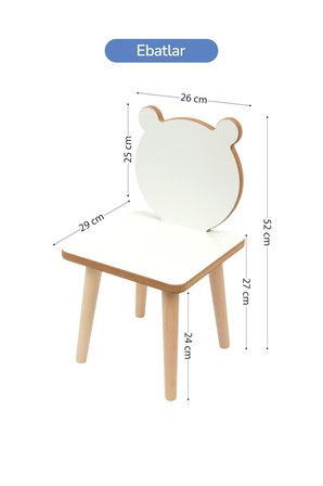 Çocuklar İçin Aktivite, Çalışma Masası Ve Sandalyesi