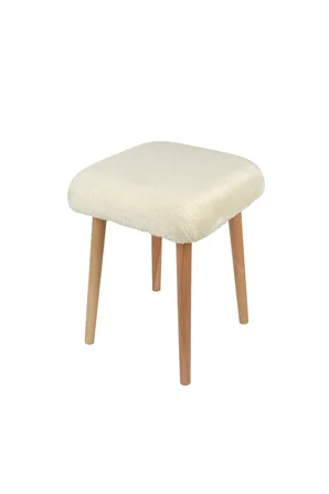 Peluş Kumaşlı Dekoratif Puf, Tabure 5983