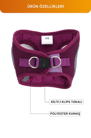 Kediler Ve Köpekler İçin Rahat, Dayanıklı Göğüs Tasması XS