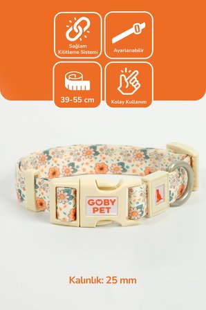 Köpekler İçin Dayanıklı Ve Güvenli, Desenli Boyun Tasması ( 25mm )