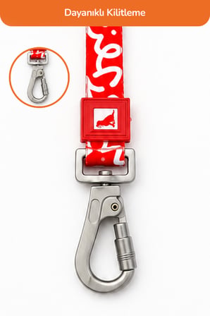 Köpekler İçin Dayanıklı Ve Güvenli, Desenli Gezdirme Tasması ( 25mm )  