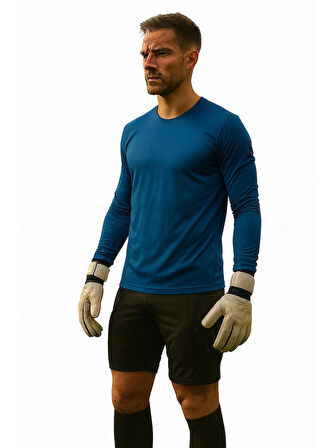 Kaleci Tayt Full Likra Pedli Kısa Siyah