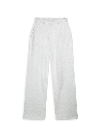 Beli Lastikli Düz Paça Gri Eşofman