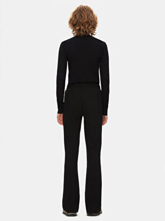 Beli Lastikli Flare Siyah Eşofman