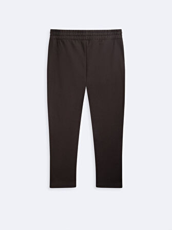 Beli Lastikli Düz Paça Antrasit Eşofman