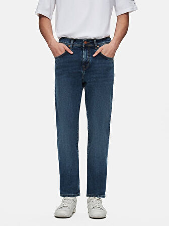 Sawyer P Dar Paça Orta Bel Jean Pantolon