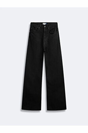 Ltb Vıonne H Black Wash Wide Leg Kadın Jean Pantolon