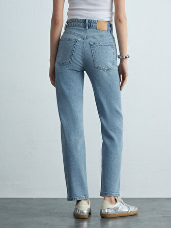 New Wanda Düz Paça Rahat Kesim Jean Pantolon