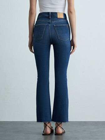 Lıssy Ispanyol Paça Yüksek Bel Jean Pantolon