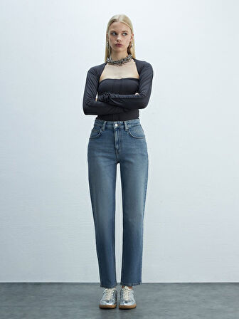 New Wanda Dar Paça Rahat Kesim Jean Pantolon