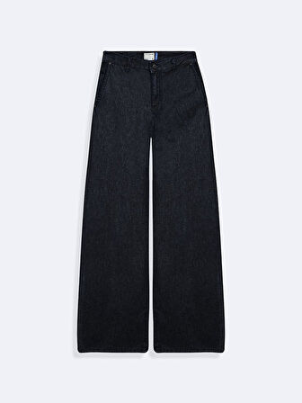 Marıam Geniş Paça Yüksek Bel Jean Pantolon