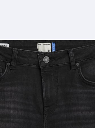 Marena Wide Leg Yüksek Bel Mid Indigo Jean Pantolon