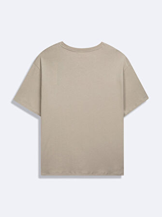 Kısa Kollu Sıfır Yaka Basic Yeşil T-shırt