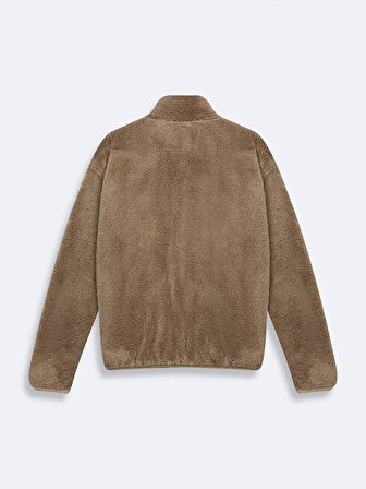 Fermuarlı Polar Camel Hırka