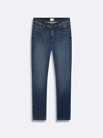 New Smarty Dar Paça Orta Bel Jean Pantolon